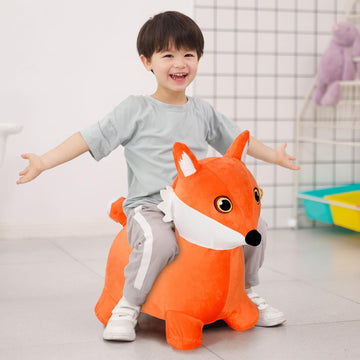 INPANY Fox Hopper kids playing indoors; versatile ride-on for home.