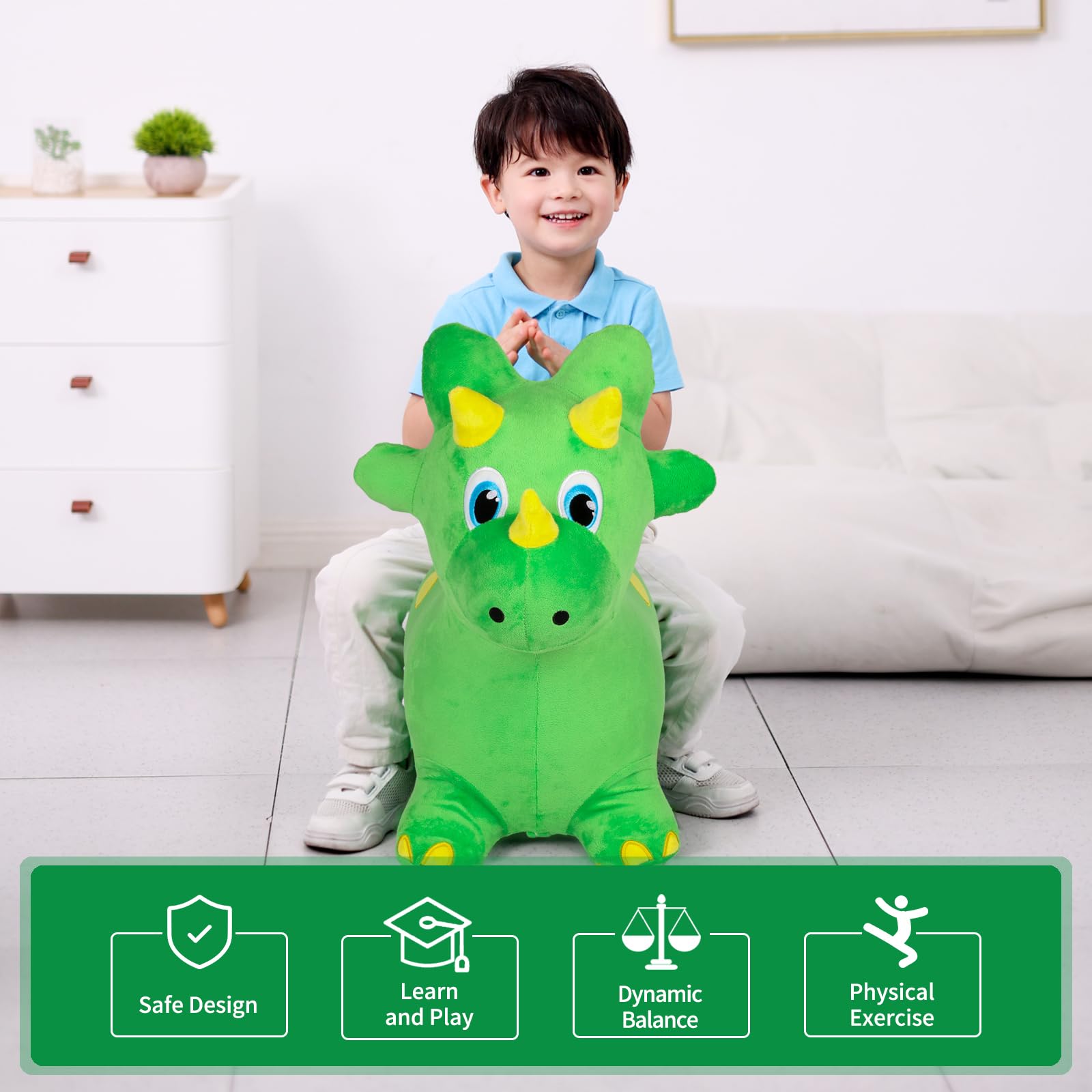 INPANY gift-ready dinosaur hopper packaging for easy gifting.