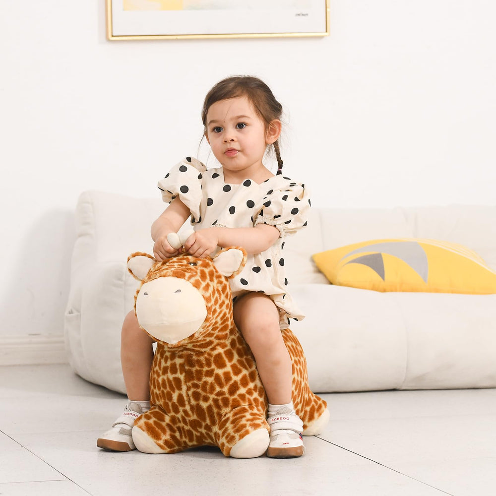 INPANY Giraffe Hopper big eyes invite imaginative safari adventures for toddlers.