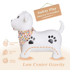 INPANY inflatable ride-on animal with pump included for easy setup.