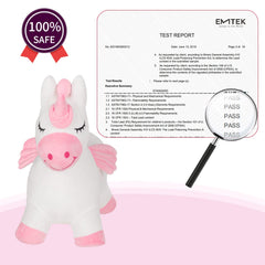 INPANY Unicorn Bouncy Horse Toy indoor outdoor use in playroom garden