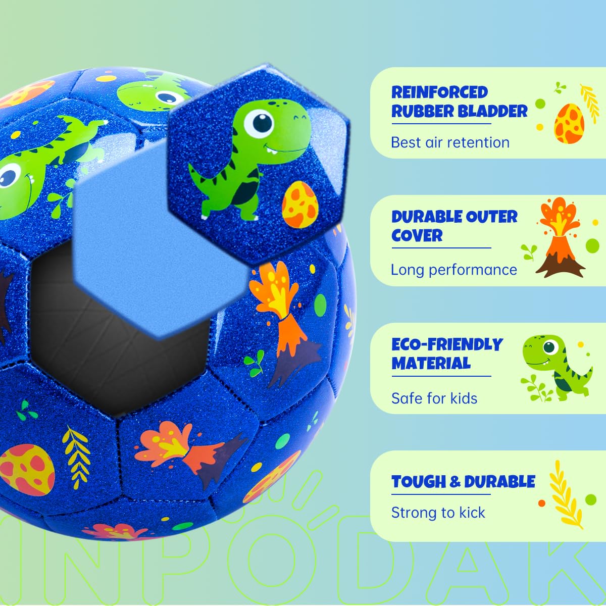 INPODAK indoor-outdoor play ball promotes active play for kids