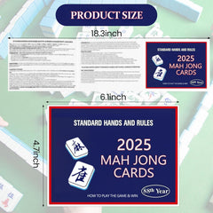 INROAN Mahjong Cards large print — easy-to-read cards for all ages