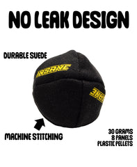 Insane footbag core with 30g fill designed for lively pops and smooth stalls