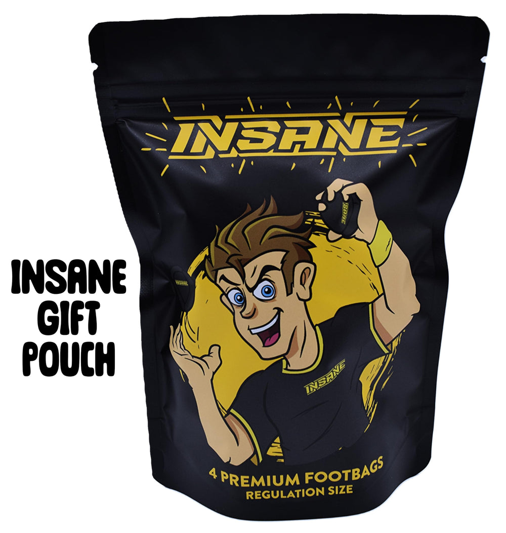 Insane footbag durable stitching highlights reliability during intense play