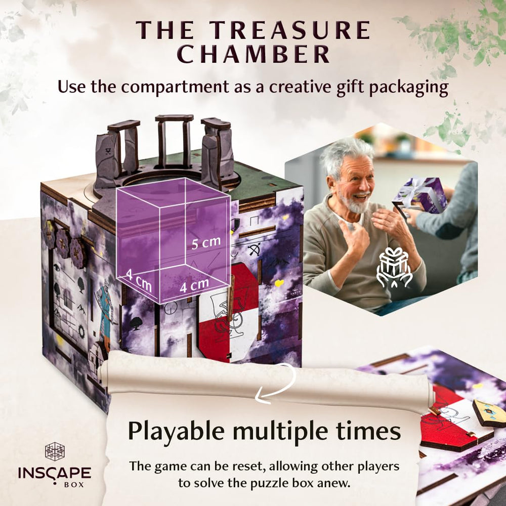 INSCAPE Cluebox Stonehenge Legacy hidden compartment reveals secret storage