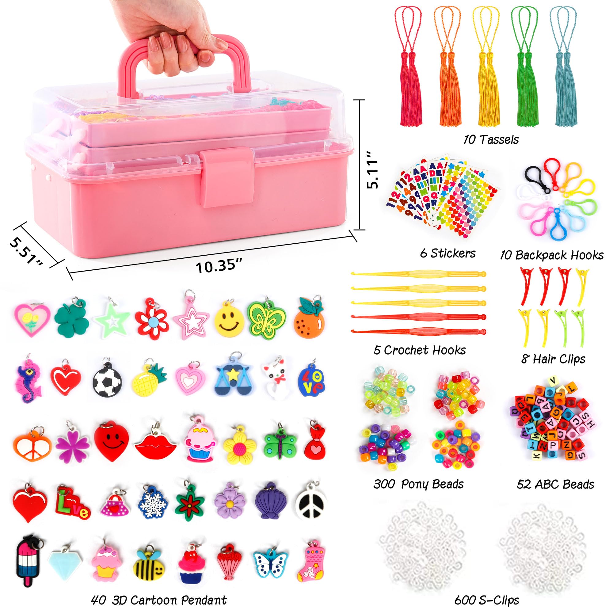 INSCRAFT 28-color rubber bands ready for colorful bracelet projects