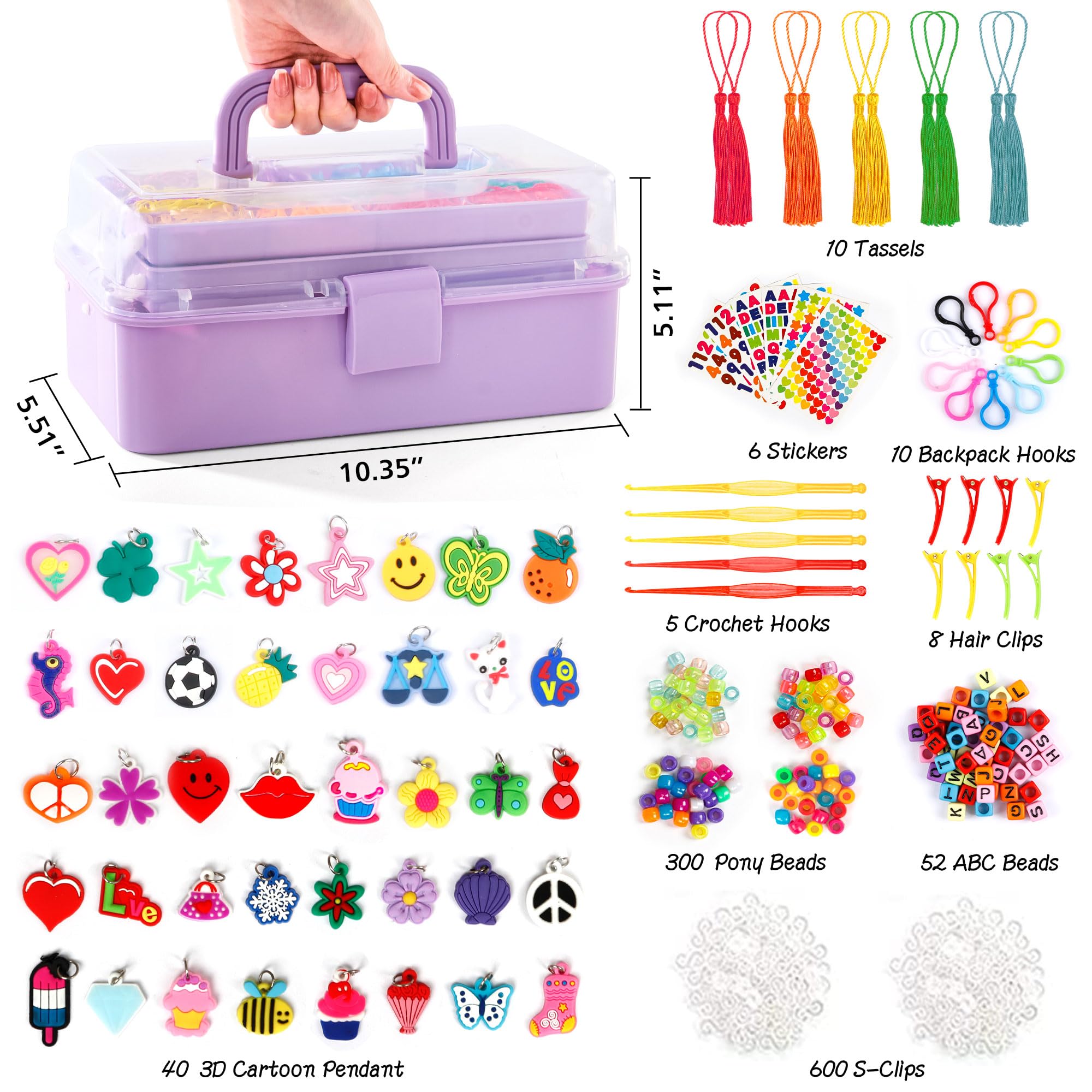 INSCRAFT 28-color set shown with case to inspire vibrant loom projects.