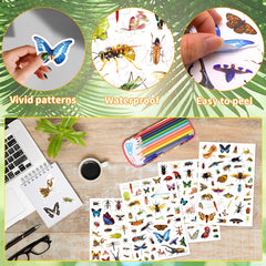 Insect Animals Stickers bees classic patterns for calendars and DIY gifts.