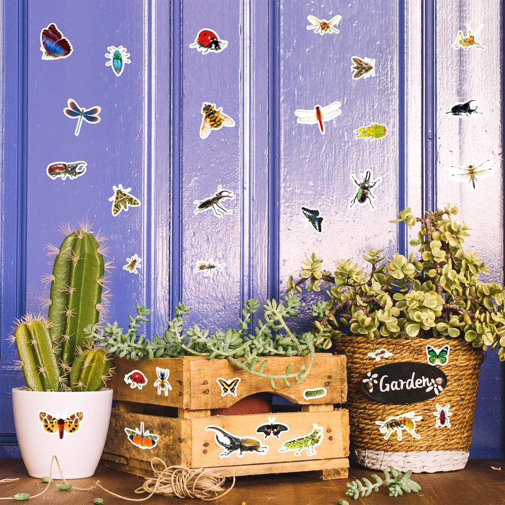 Insect Animals Stickers water bottle decor easy-peel color boost.