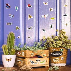Insect Animals Stickers water bottle decor easy-peel color boost.