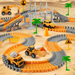 INSFUN traffic signs and trees: colorful cues boost cooperative play.
