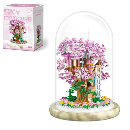 Insgen Cherry Blossom Bonsai pieces closeup for creative construction and tactile development