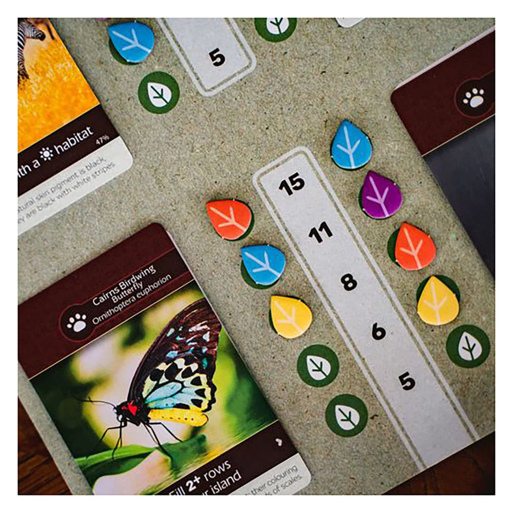 Inside Up Games Earth tile-placement illustrating landscape expansion and bonuses.