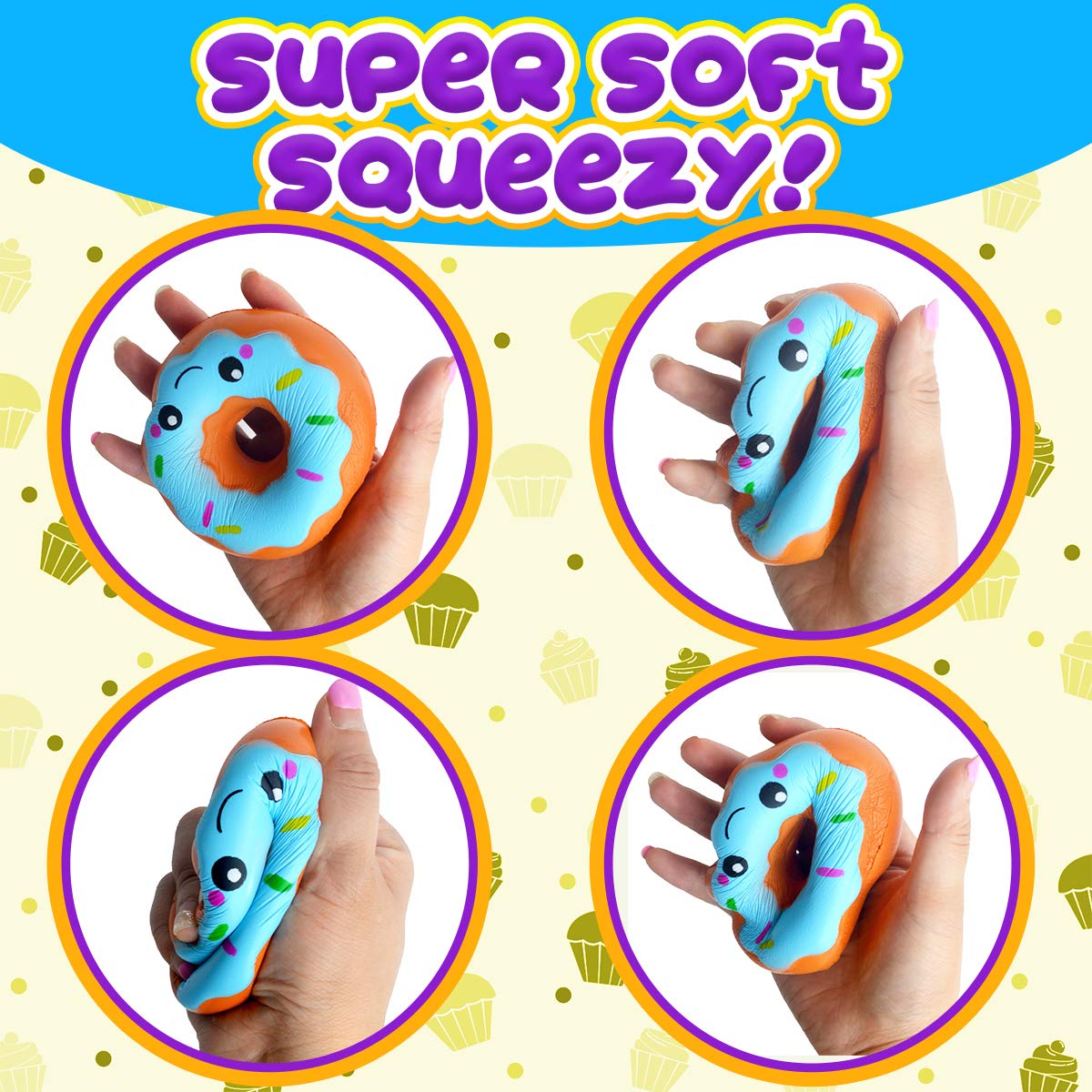Insnug Paint Your Own Squishies Kit extra paints include white and brown for detail