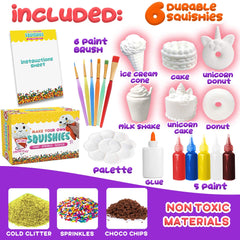 Insnug Paint Your Own Squishies Kit glue and supplies for finishing touches