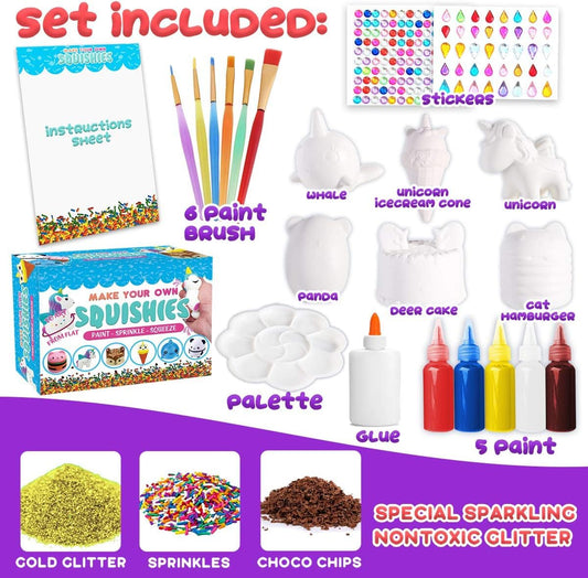 Insnug paint-your-own squishies kit with multiple colors for creative decorating