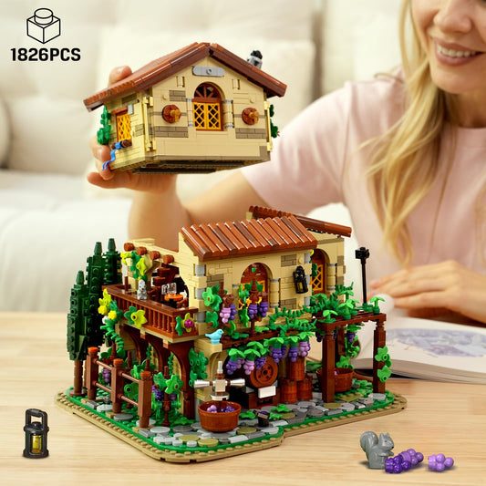 INSOON Vineyard Castle Building Kit interior reveals detailed rooms for immersive storytelling