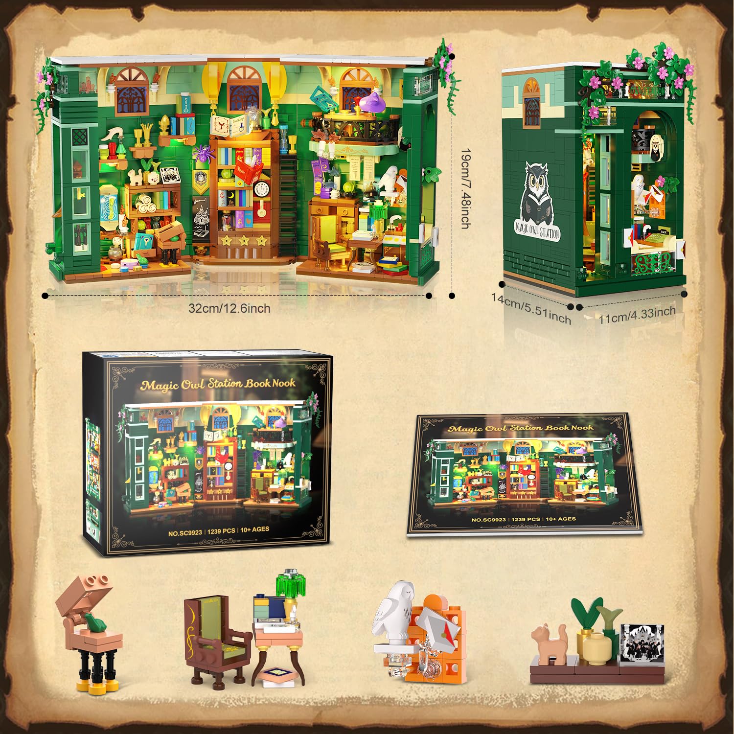 DIY building bricks for creative play and display on shelves