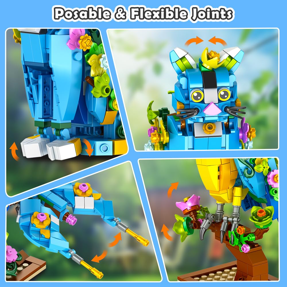 INSOON kitten building scene—adorable character with fine motor practice