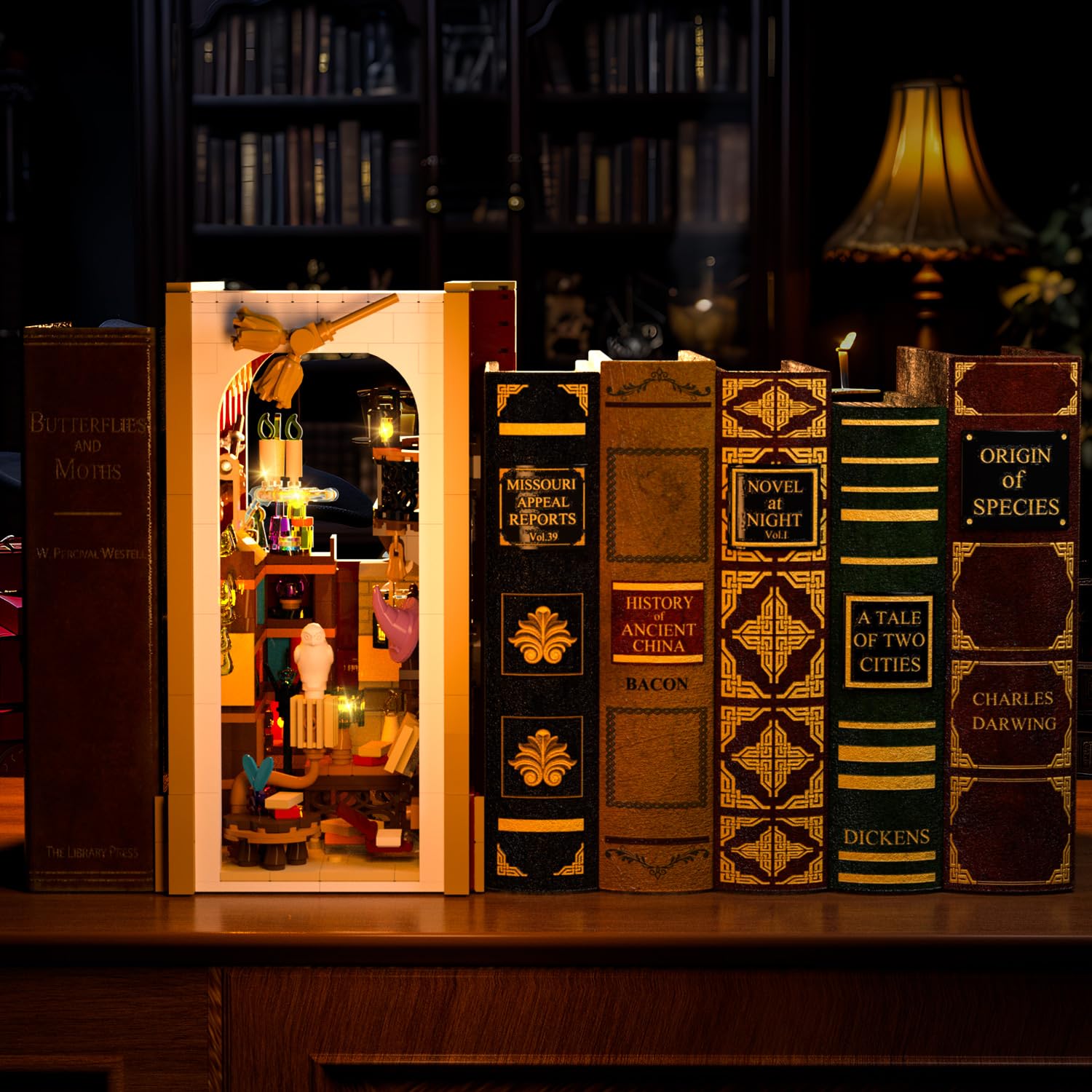 INSOON Magic Booknook broomsticks enrich the magical environment.