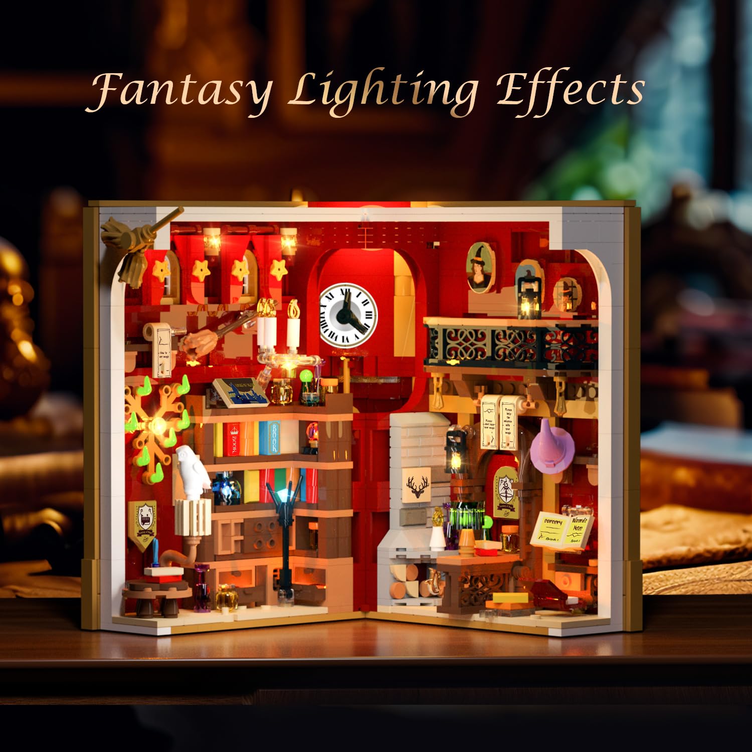 INSOON Magic Booknook closed ornament doubles as stylish decor.