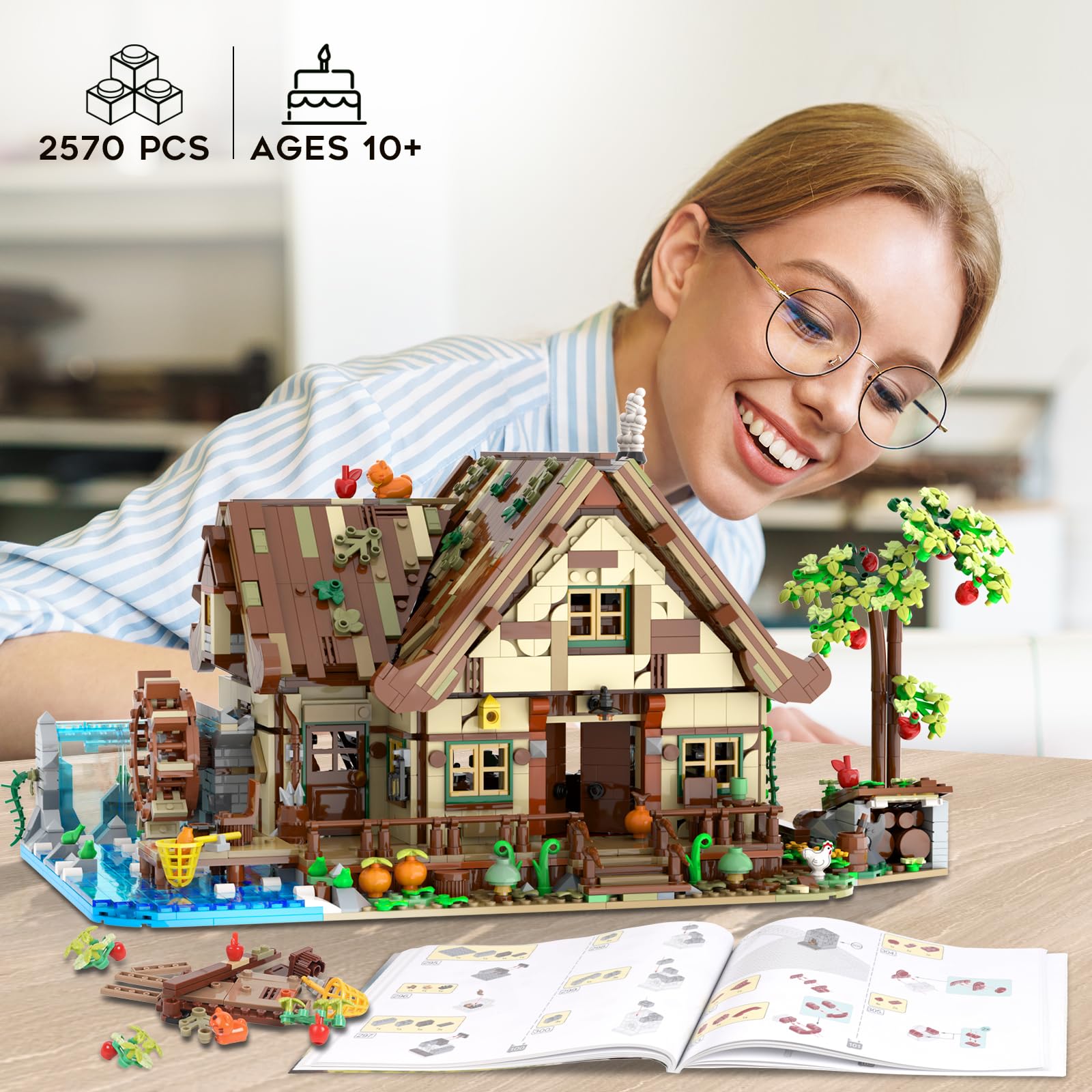 INSOON 2570-piece mini blocks for precise assembly and satisfaction