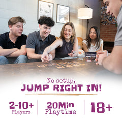 Inspiration Play Superficial question cards, provocative prompts spark lively conversations.