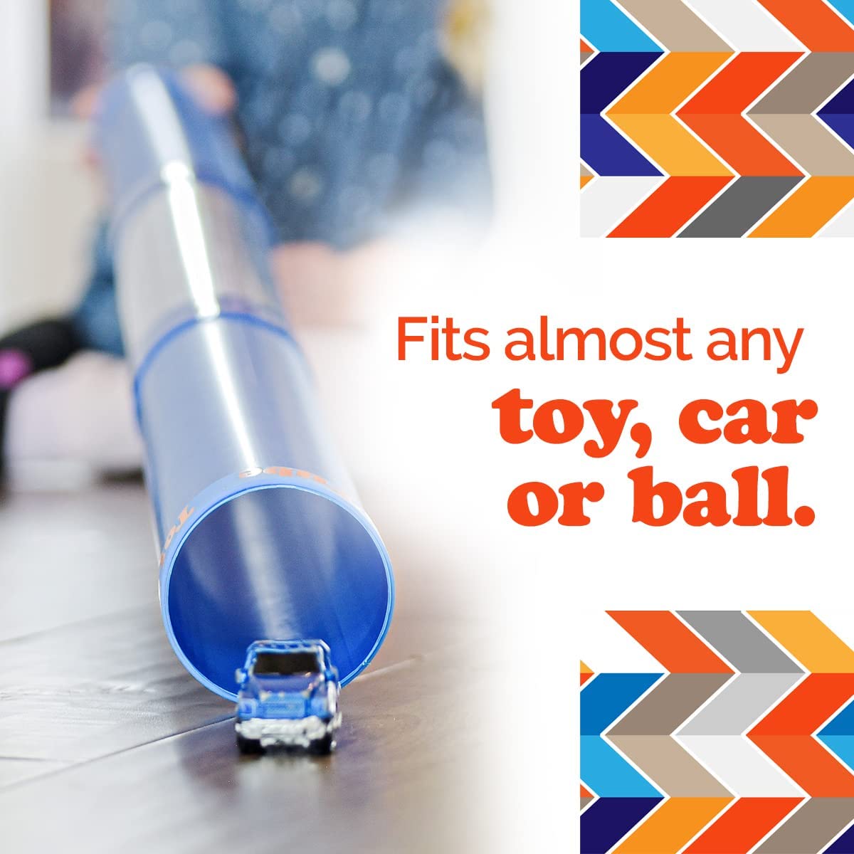 Inspiration Play Tot Tube Playset three-piece design stores neatly after play.