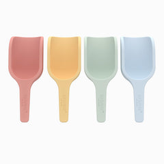 Inspire My Play mini silicone scoops pastel set for easy sorting and pouring during sensory play