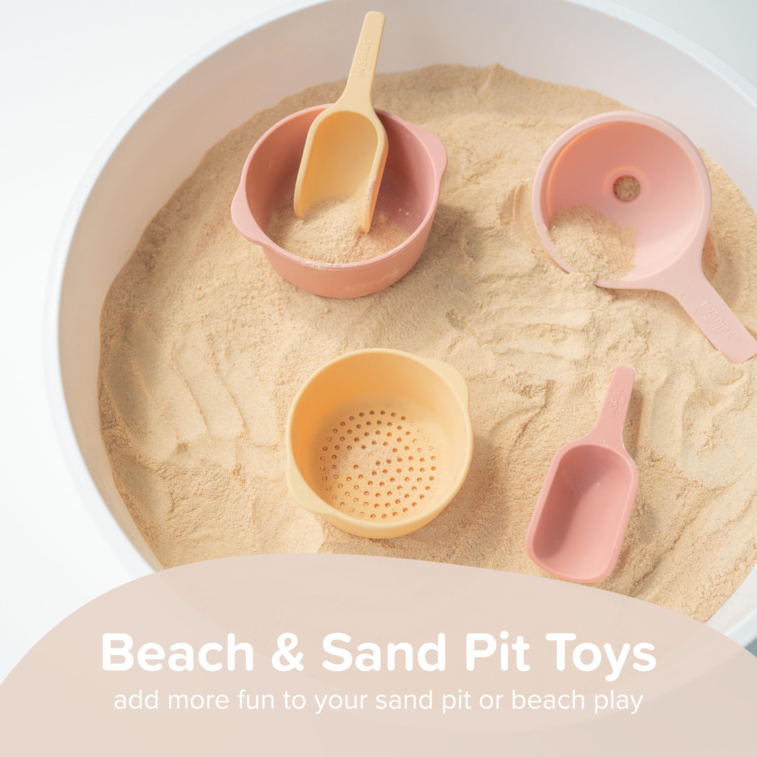 Inspire My Play bowls suit water and sand play for exploration.