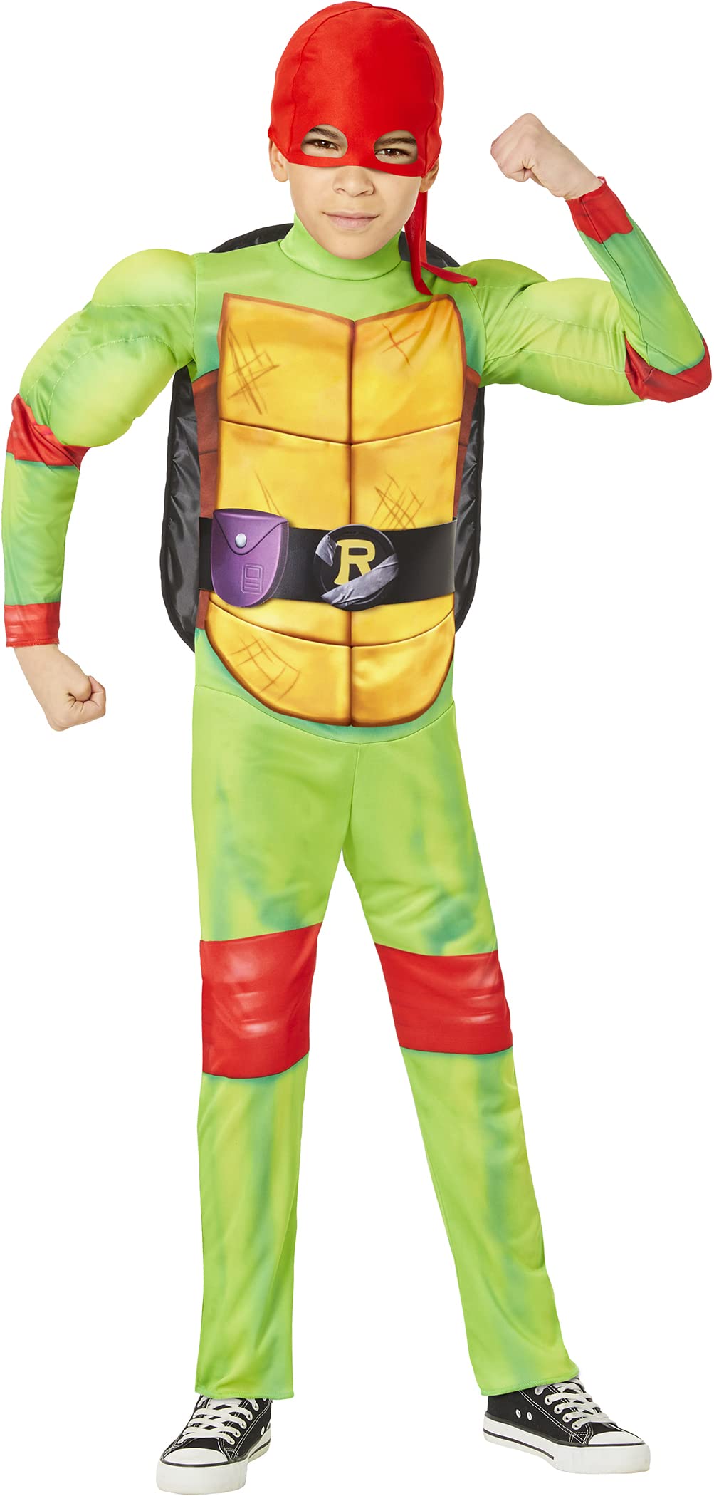 InSpirit Designs Raphael TMNT costume shell and jumpsuit for dramatic group cosplay.