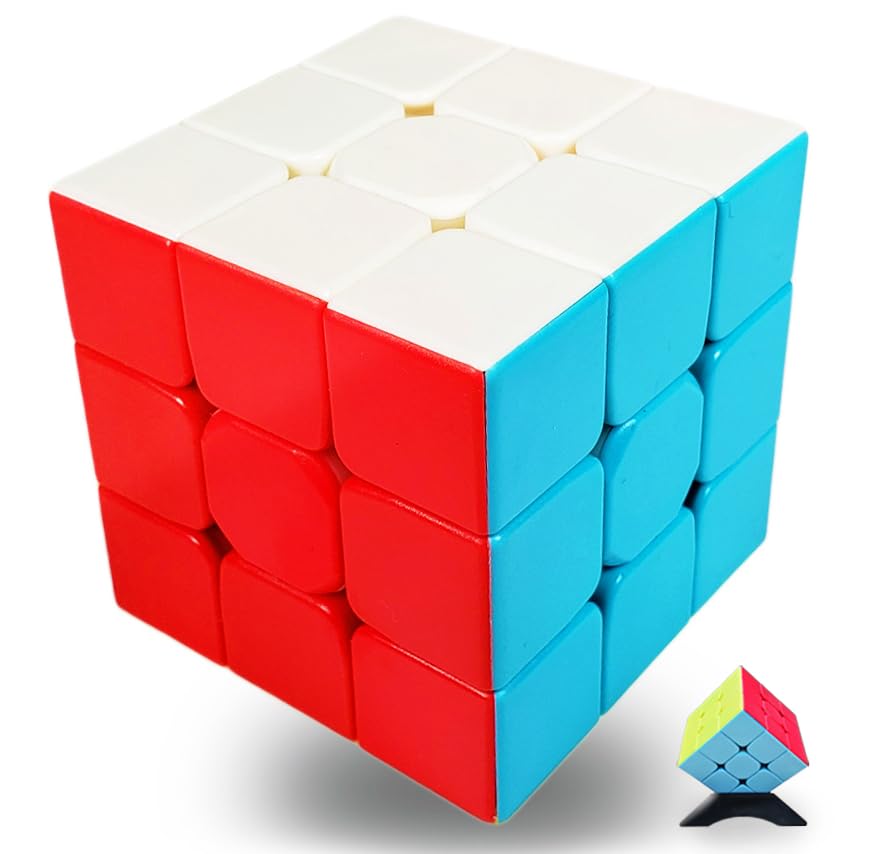 INTEGEAR Speed Cube 3x3 outer view highlights vibrant faces for quick recognition.