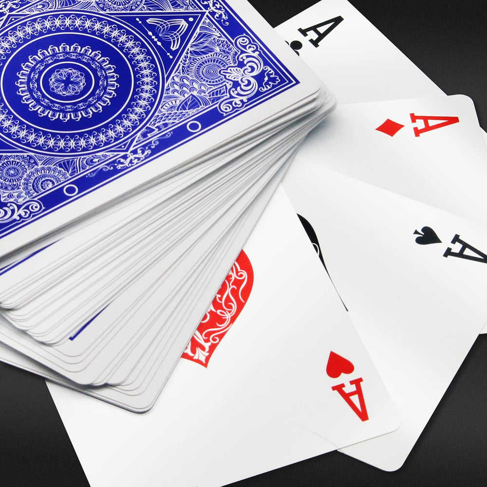INTEGEAR two-deck set supports games requiring extra cards