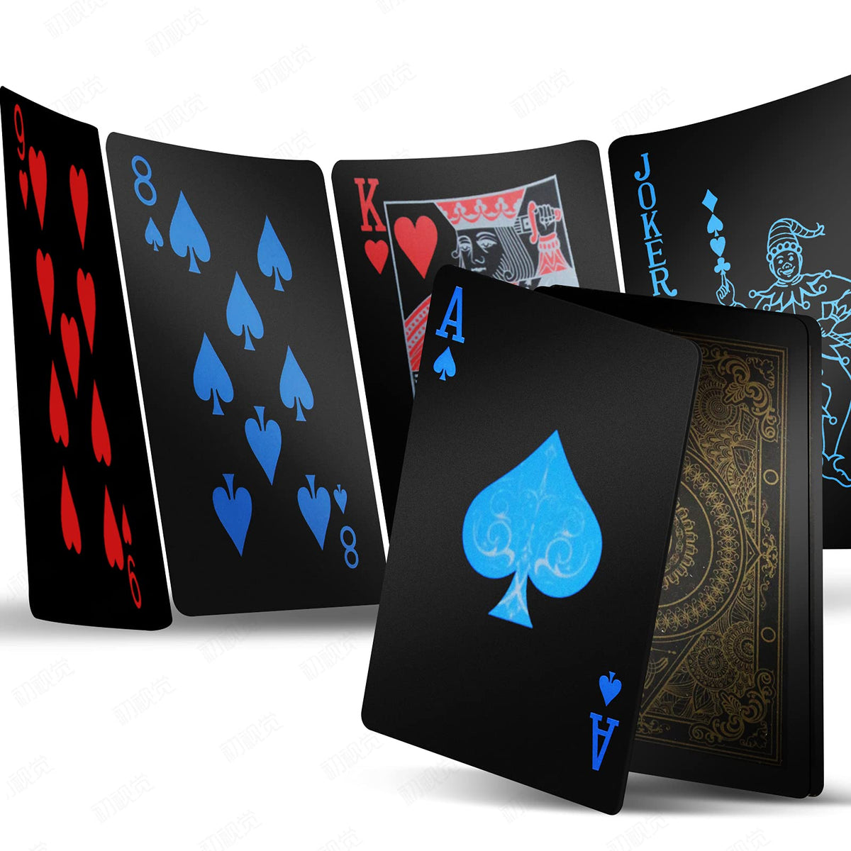 INTEGEAR waterproof playing cards with front pattern for pool games and durability