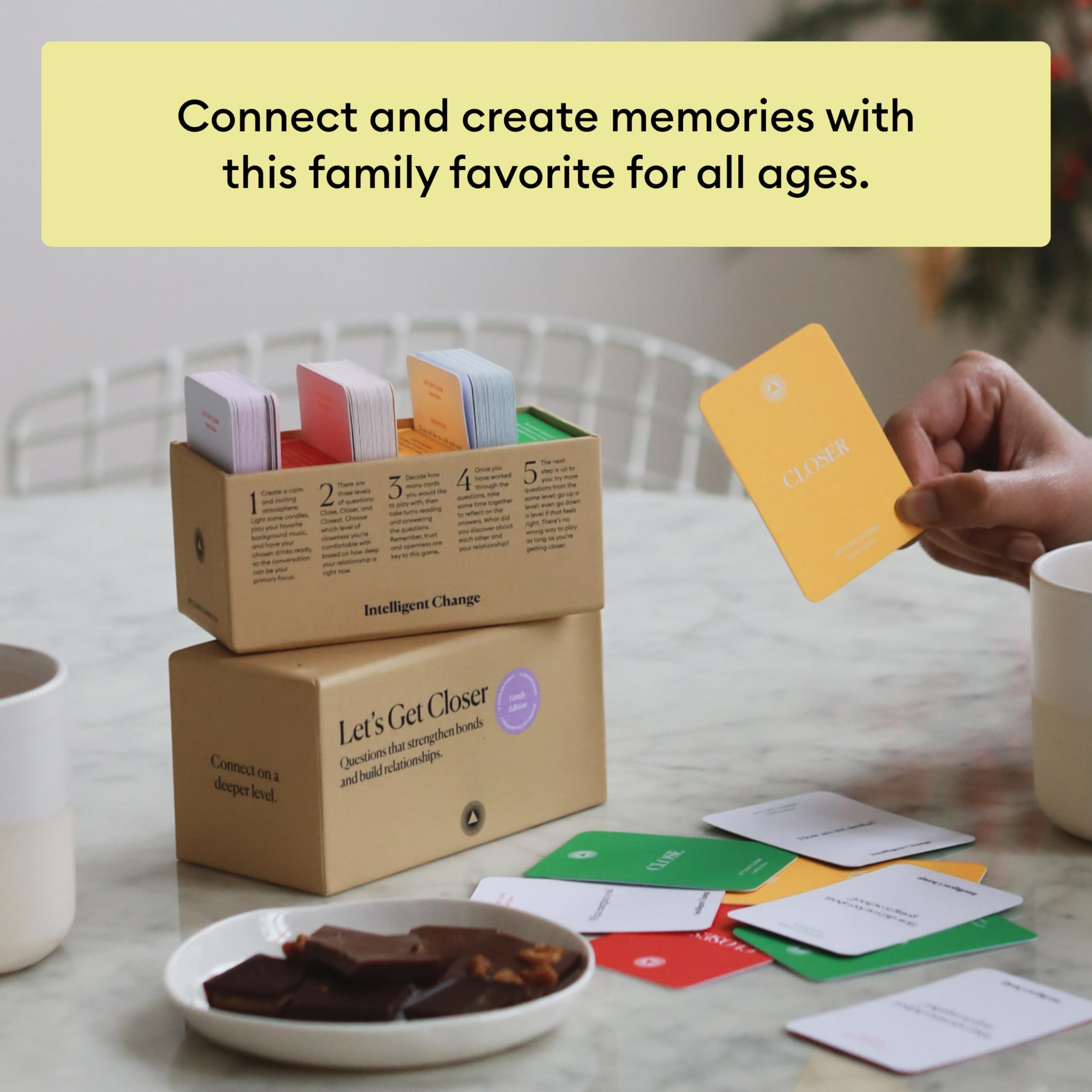 Intelligent Change dinner-conversation starter card prompts engaging meals