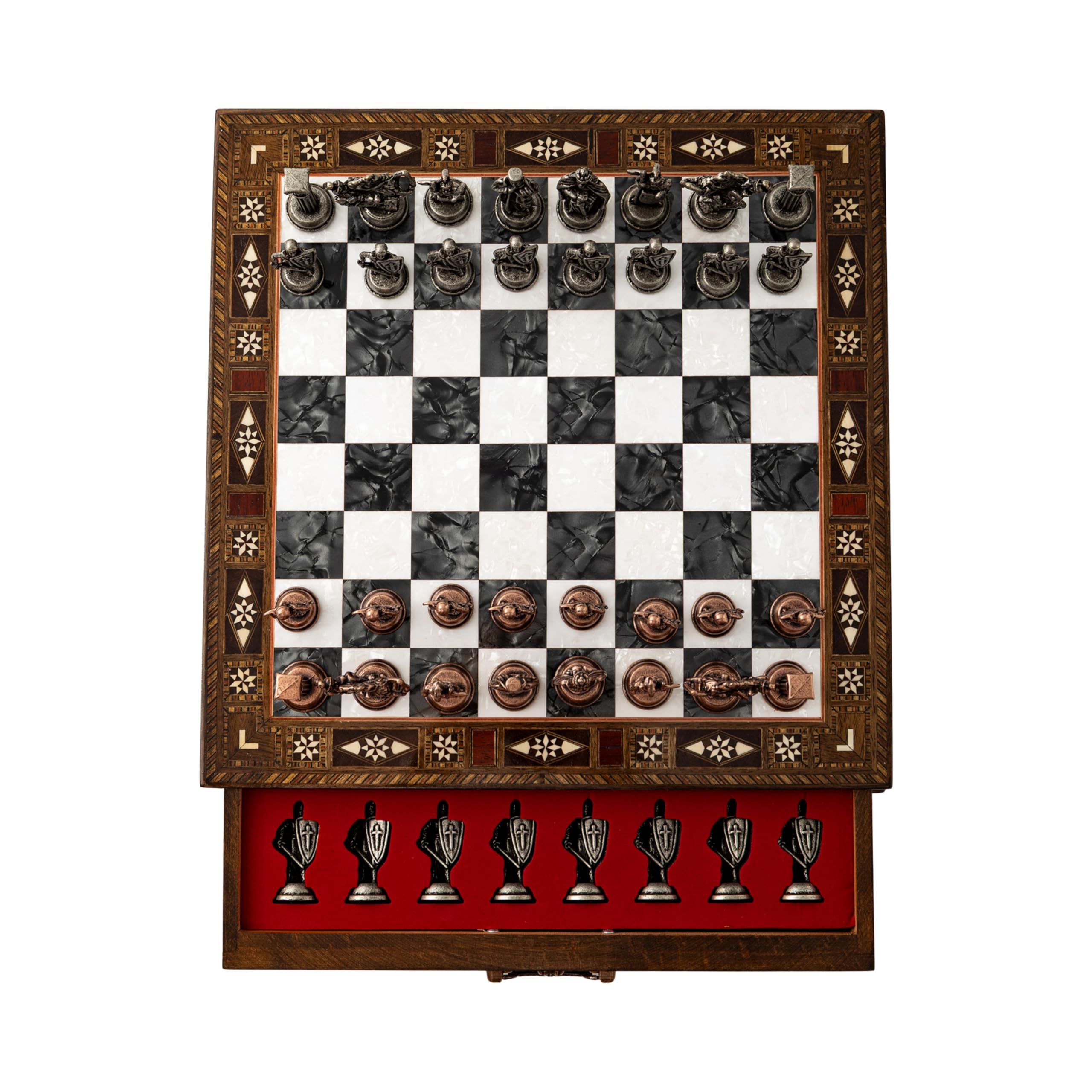 Interiart pawn-height 1.97 inches for balanced piece proportion.