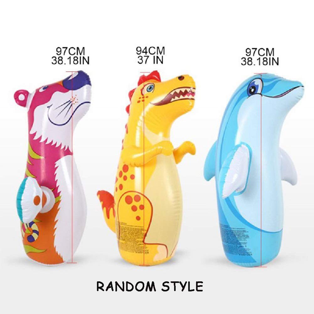 Intex 3D Bop Bag Dinosaur image promotes imaginative play and exercise.