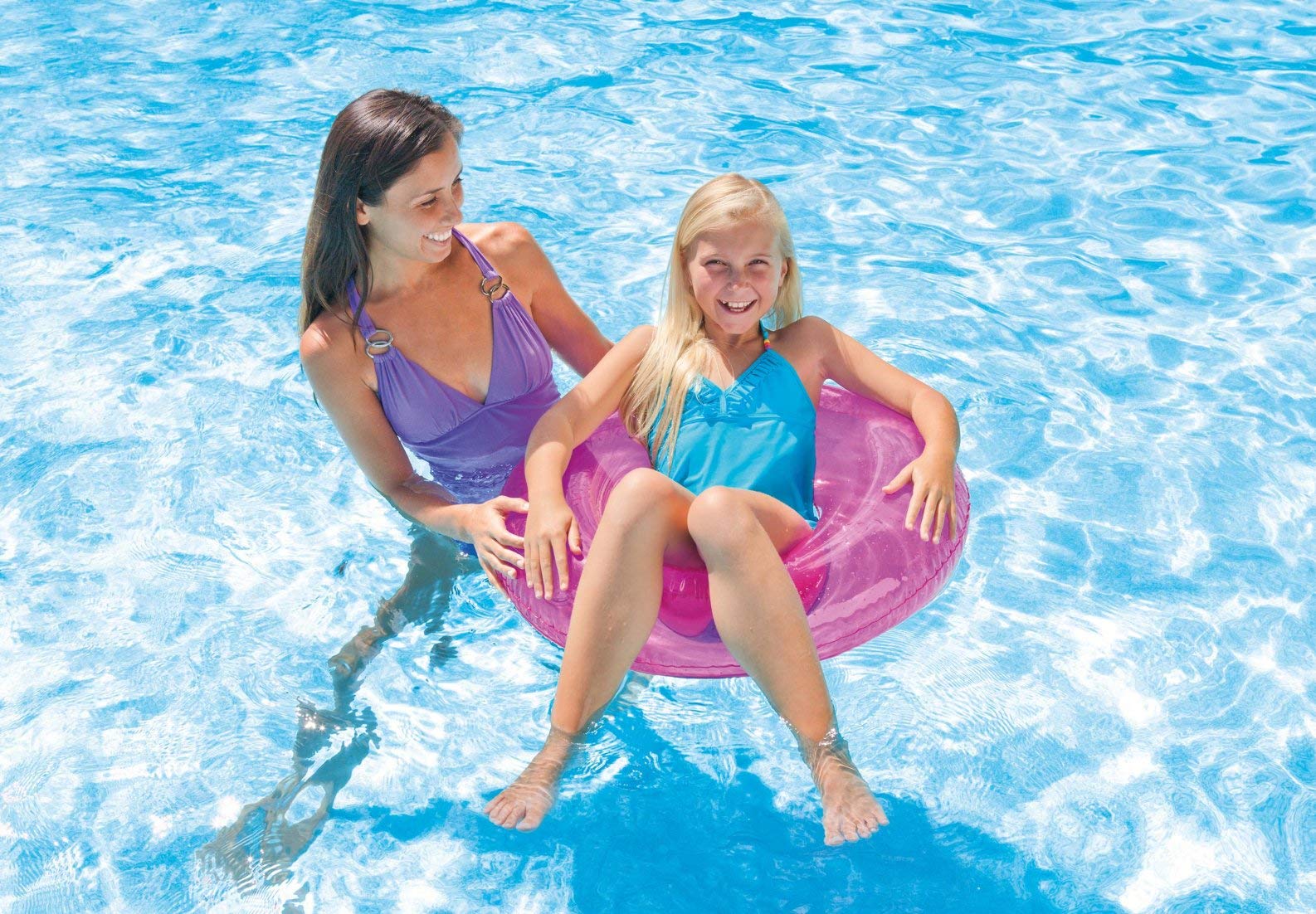 Intex 43227-2120 30-inch diameter tubes ideal for kids’ pool adventures