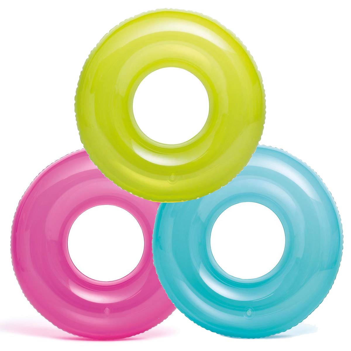 Intex 43227-2120 pack of three 30-inch transparent tubes for pool play