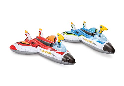 Intex 46x46-inch inflatable dimension highlights roomy play space.