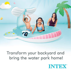 Intex 57440EP includes drain plug and repair patch for easy maintenance.