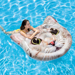 Intex cat inflatable in rounded shape offers comfort and buoyant support