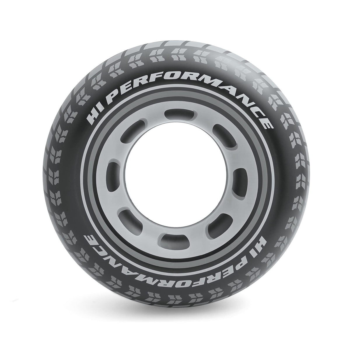 Intex 59252EP front view, giant tire float for pool lounging