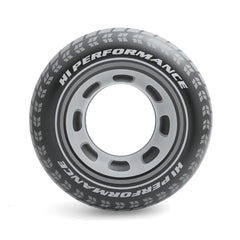Intex 59252EP front view, giant tire float for pool lounging