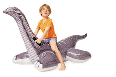 Intex Brontosaurus 70x37 inch float volume fits young swimmers comfortably.