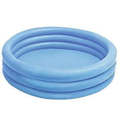 Intex Crystal Blue pool in use with kids for shallow splash.