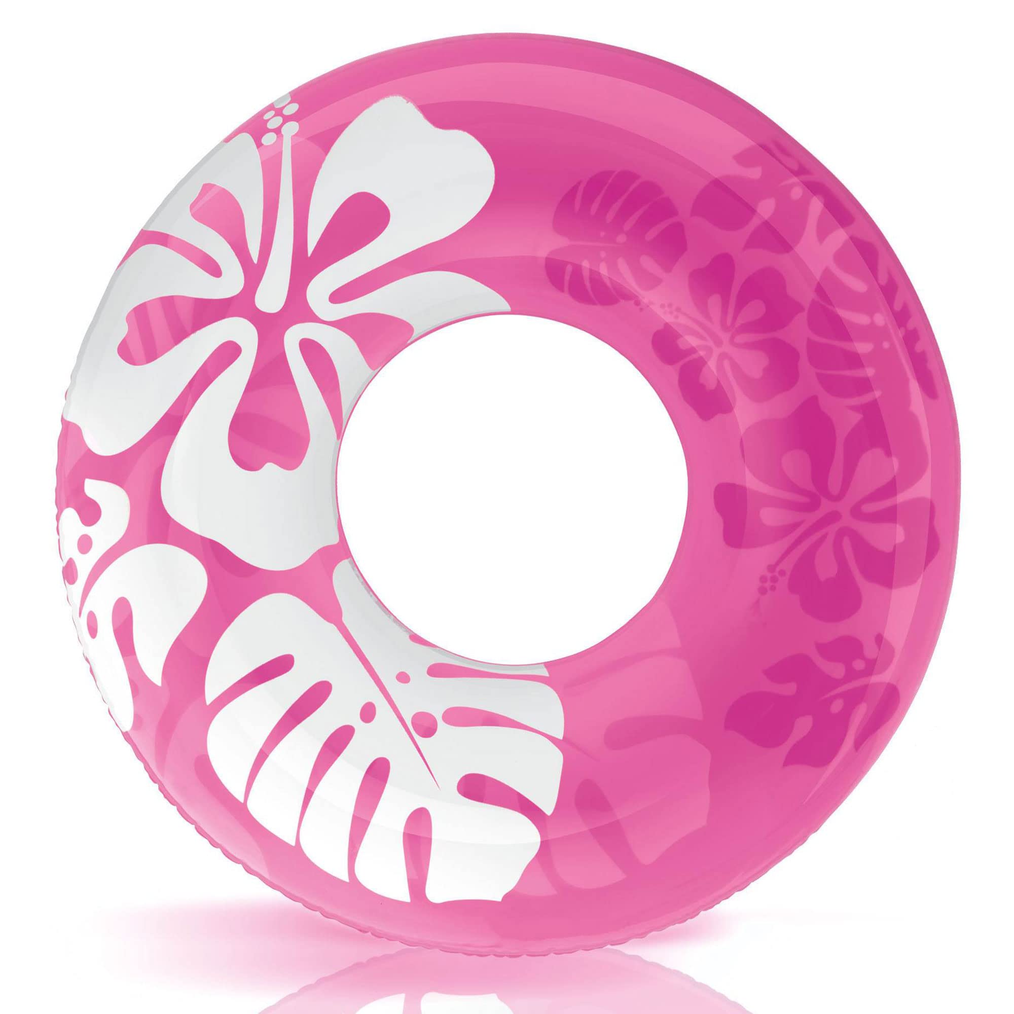 Intex flower graphic design with orange-pink-blue colors for pool play