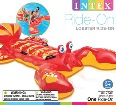 Supports up to 176 pounds for one or two kids on the lobster float.