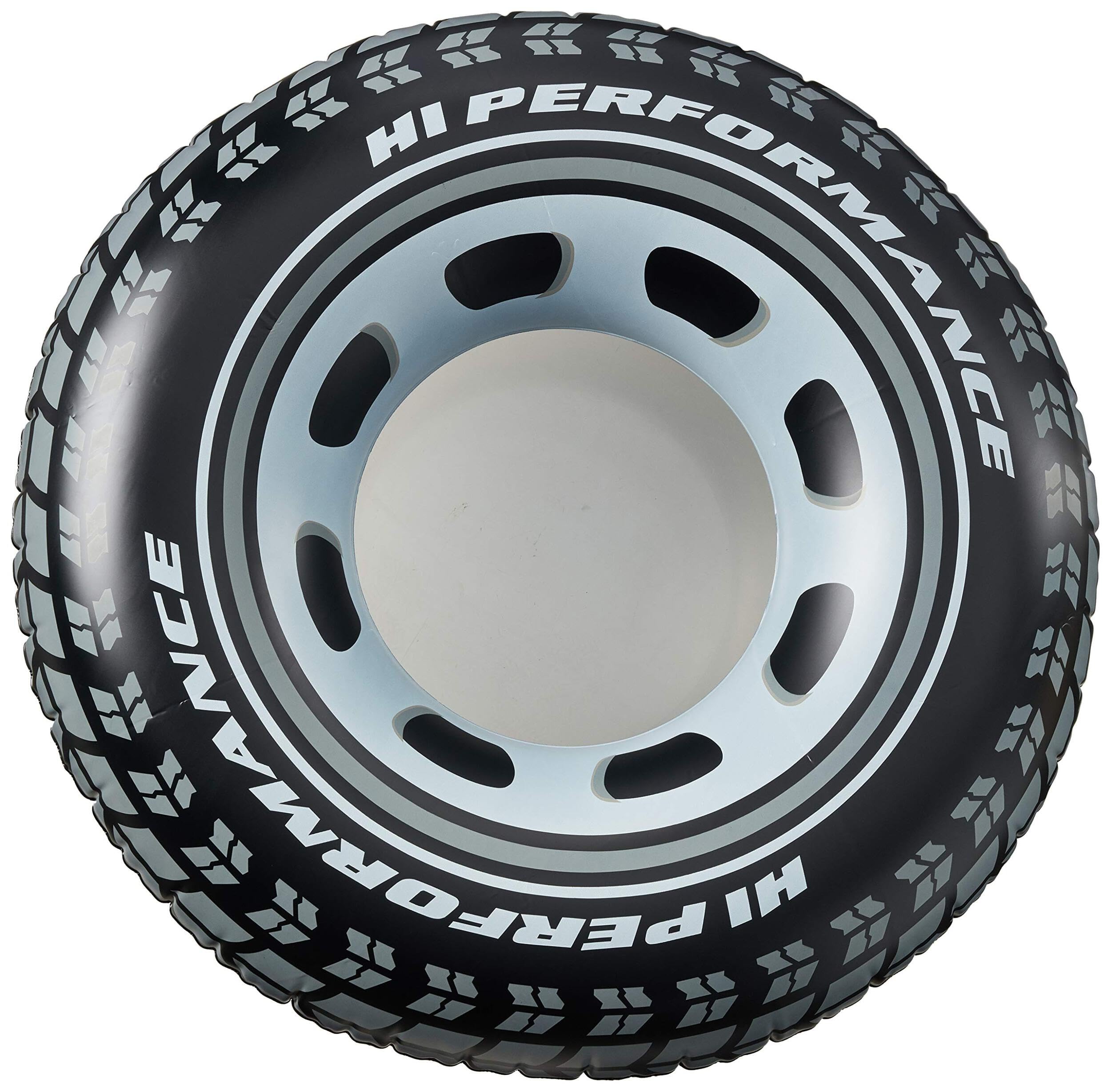 Intex Giant Tire Tubes 4-pack front view, ready for water fun